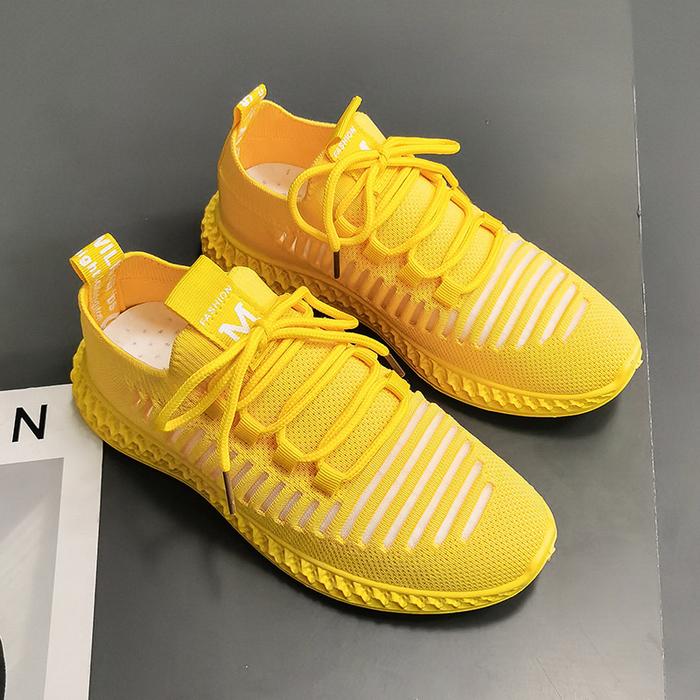 Gambar Sepatu Sneakers Wanita Kasual DX42 Running Shoes Sepatu Olahraga - Kuning, 39 dari Kapiati Store undefined Tokopedia