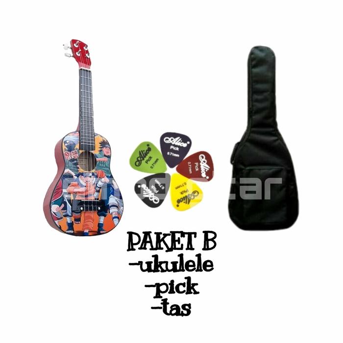 Gambar ukulele kentrung gitar mini murah berkualitas bonus pick 2 pcs - PAKET B dari emod gitar tangerang undefined Tokopedia