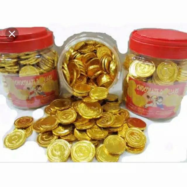Gambar Coklat Dollar bentuk koin dollar isi 200 pcs dari GlennGio Shop undefined Tokopedia