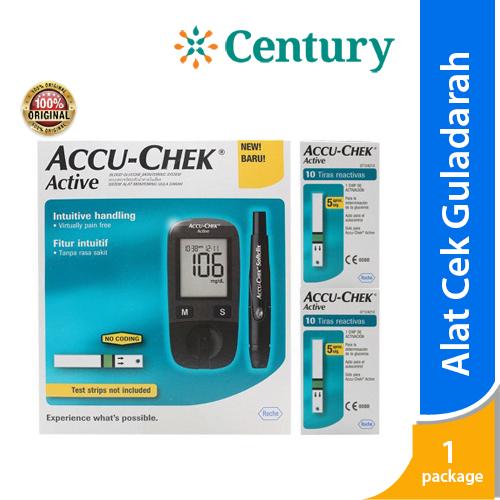 Gambar Accu-Chek Active Family Pack (Alat + 2Box isi Strip 10) dari Apotik Century undefined Tokopedia