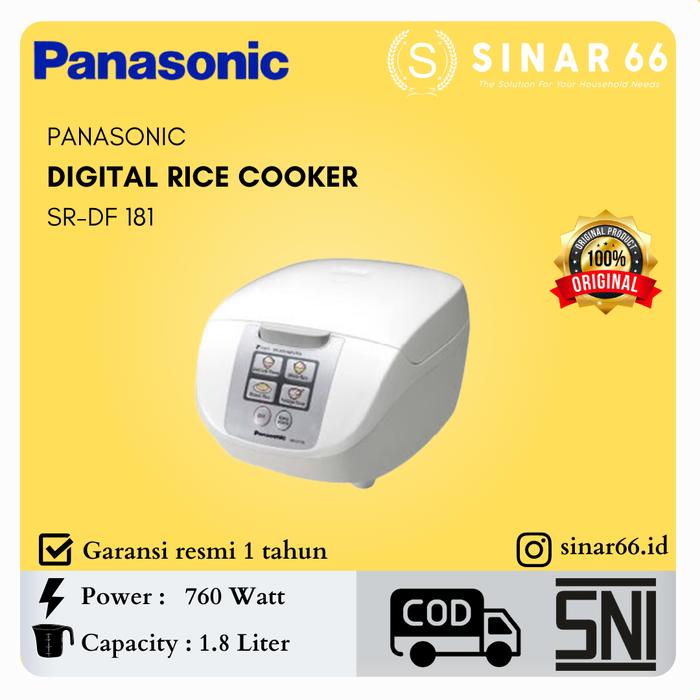 Gambar PANASONIC DIGITAL MAGIC COM RICE COOKER SR-DF 181 SR-DF181 1.8L dari sinar66.id undefined Tokopedia