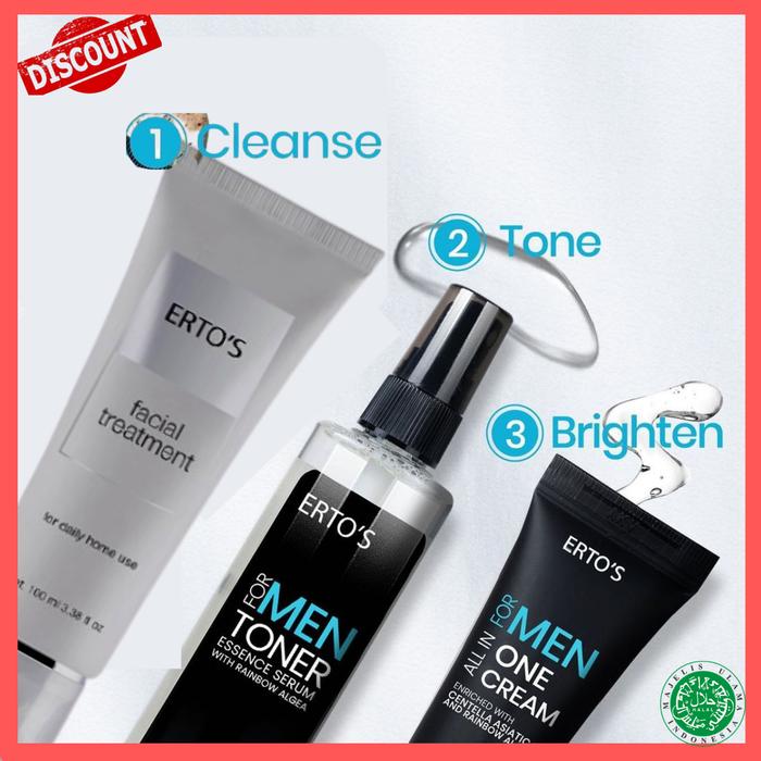 Jual Paket Skincare Pria Untuk Kulit Kusam Berminyak Dan Berjerawat Kab Tangerang Erto S Original Tokopedia