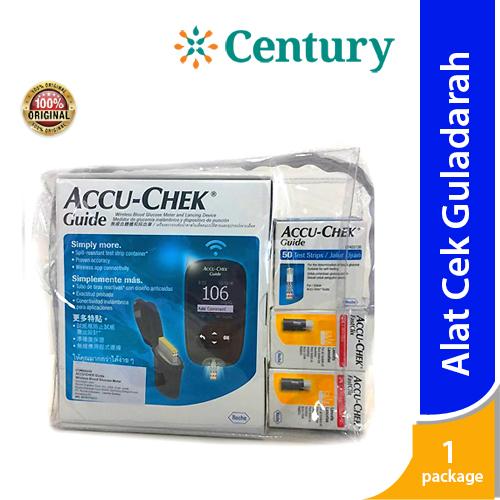 Gambar Accu-Chek Guide Glucose Meter + 1Box Strip 50's + 2Box Lancet 24's dari Apotik Century undefined Tokopedia