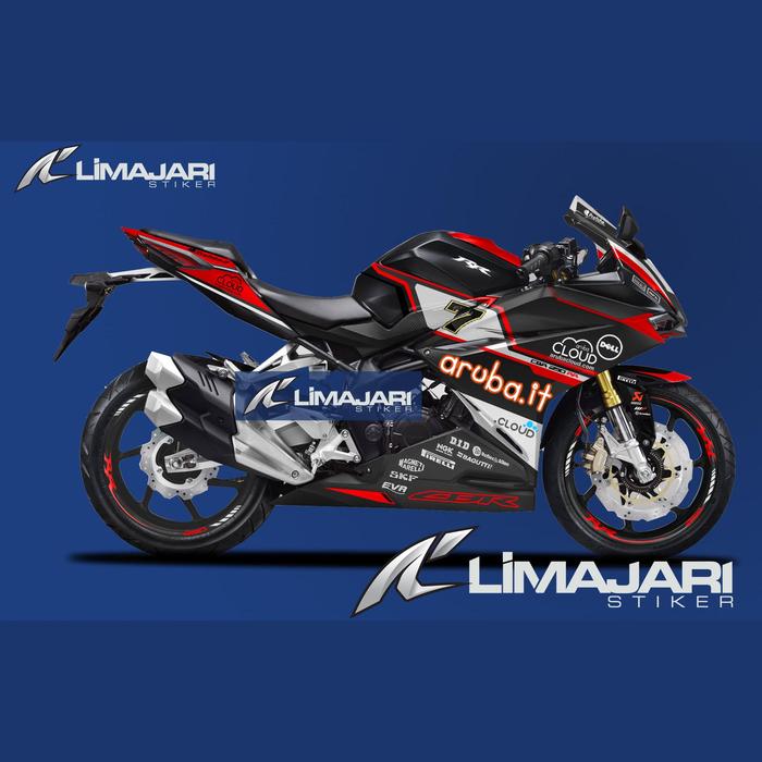 Gambar Decal Limajari Sticker - CBR250RR Black RED ARUBA IT WSBK 2016 - Glossy dari Limajari sticker undefined Tokopedia