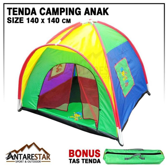 Gambar tenda anak keong bongkar pasang ada karakter cowok dan cewek - cewek, 120cm dari kiwirbabyshope undefined Tokopedia