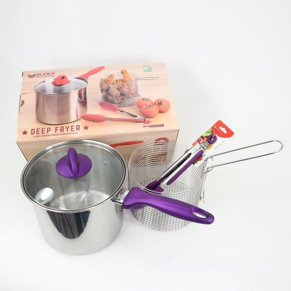 Gambar SUPRA DEEP FRYER 20 CM STAINLESS STEEL - DEEPFRYER - Ungu dari TOKO ERWIN TANJUNG 2 undefined Tokopedia