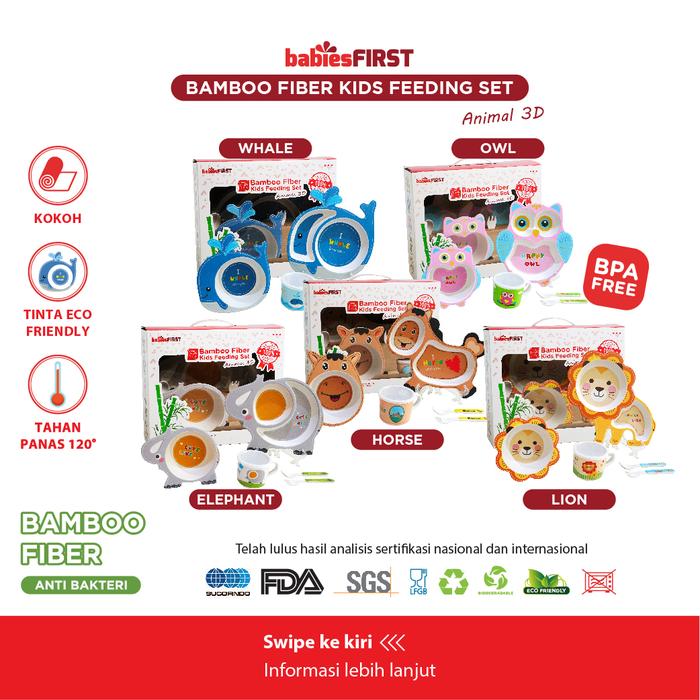Gambar Babiesfirst Feeding Set 3D Animals / Tempat Makan Balita Bentuk Hewan - Random dari Nonaluna Official undefined Tokopedia