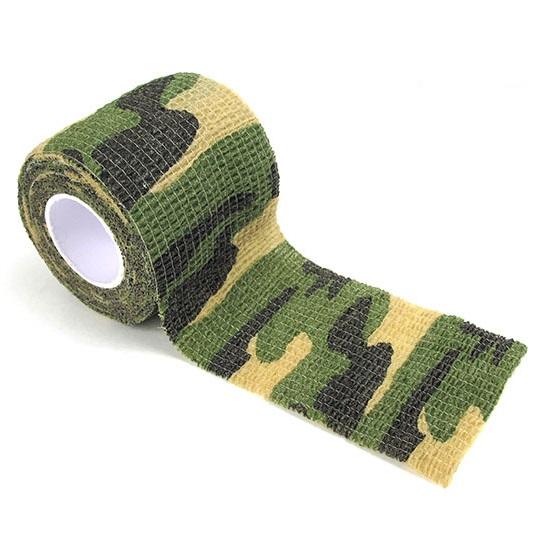 Gambar Lakban Kamuflase FORAUTO Retractable Tape Hunting Survival Kit - Hijau dari Artivic undefined Tokopedia