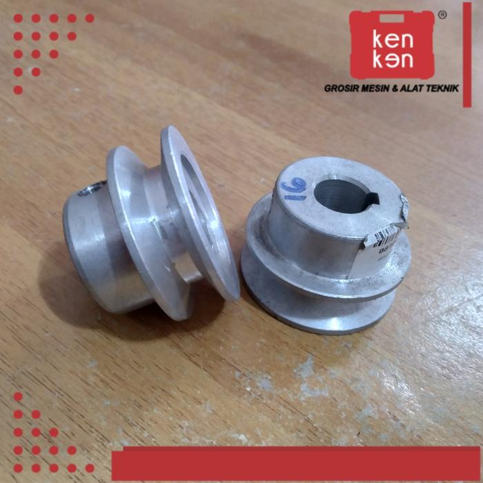 Gambar Pully aluminium Ukuran Puli 3 in 4 in poli 2 in 6 in A1 As 20 16 28 - 2 in as 16 dari KEN KEN KUDUS undefined Tokopedia