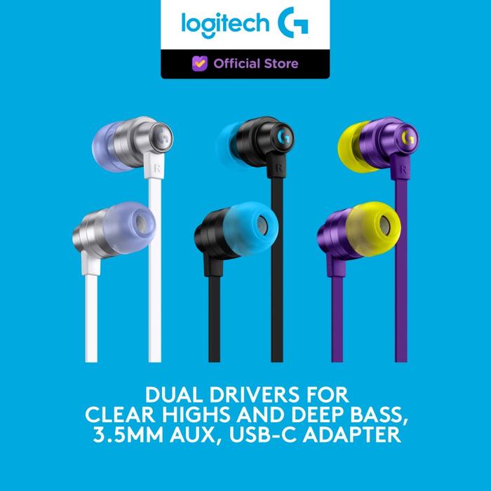 Gambar Logitech G333 / G 333 VR Gaming Earphones - Garansi Resmi - Ungu dari Gaming Plus Store undefined Tokopedia