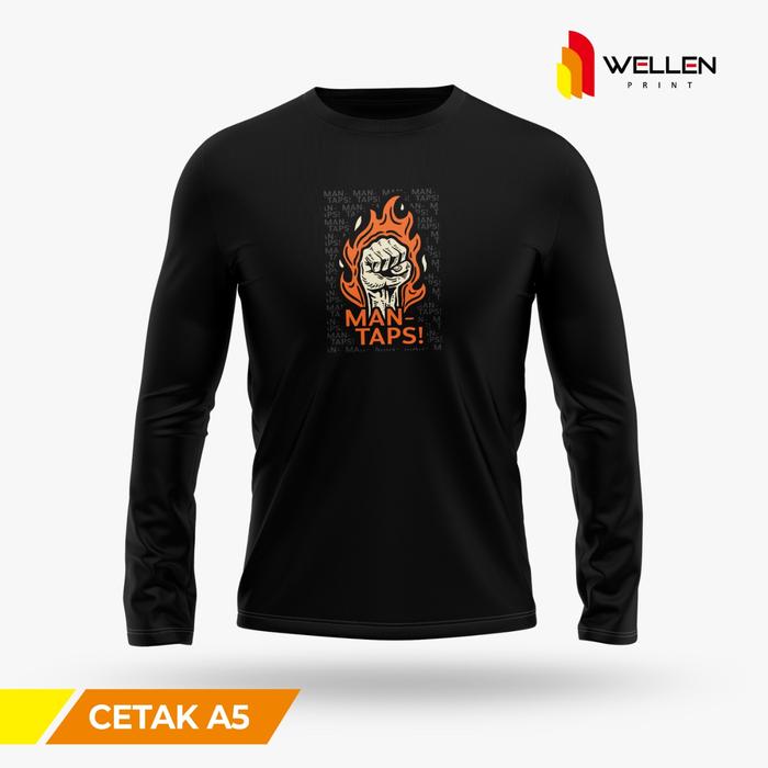 Gambar WELLEN PRINT - Kaos Lengan Panjang warna Print Custom / T-Shirt Cetak Sablon DTG Baju lengan Panjang Polos Unisex - A5, S dari WELLEN PRINT OFFICIAL undefined Tokopedia