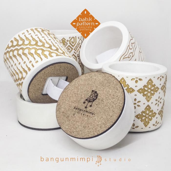 Gambar Cetakan Silikon Pot Semen Motif Batik - Batik Pattern Silicone Mold - Bak Air dari bangunmimpi studio undefined Tokopedia