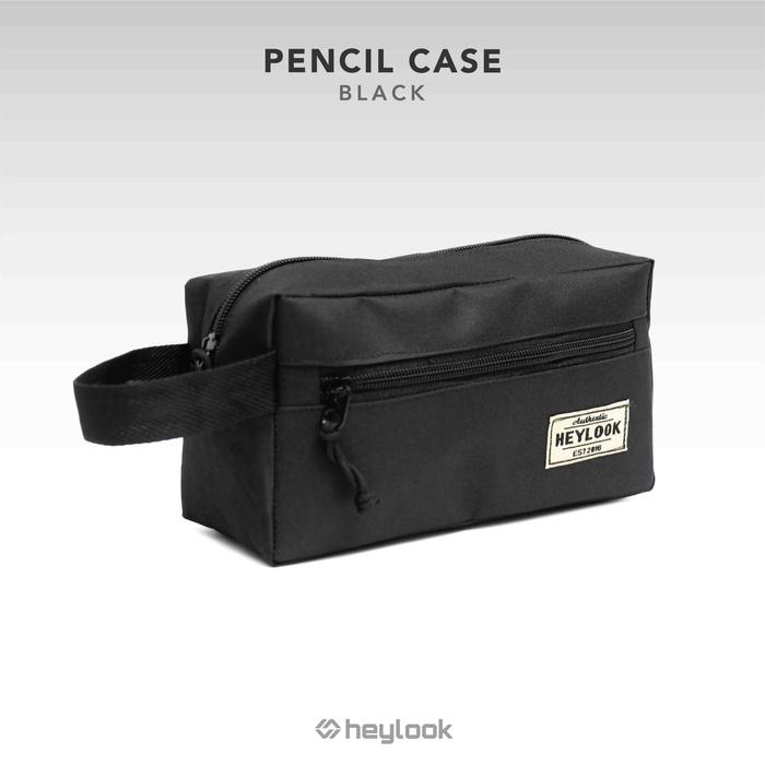 Gambar Pencil Case Kotak Pensil ATK Anak Tempat Pensil Lucu Murah Grosir - Hitam dari GUDANG JAKET TAS undefined Tokopedia