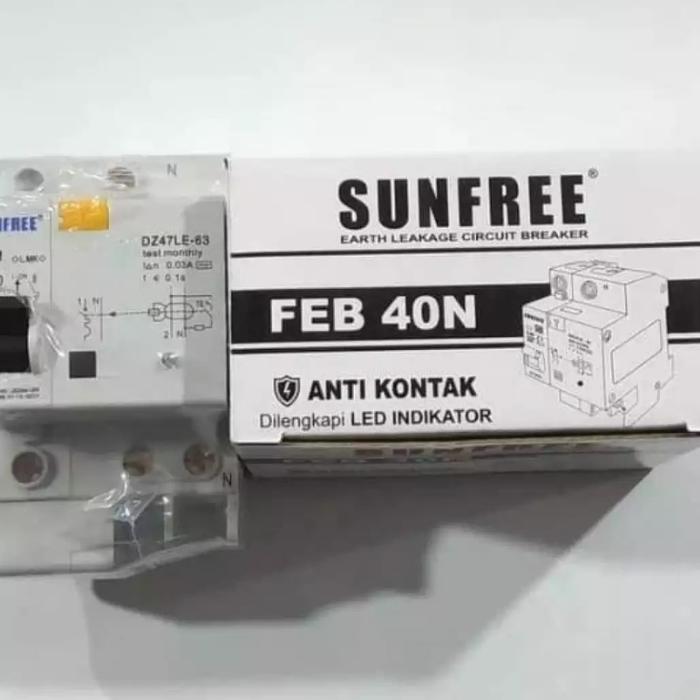 Anti Kontak ELCB 40A With Lampu Indikator