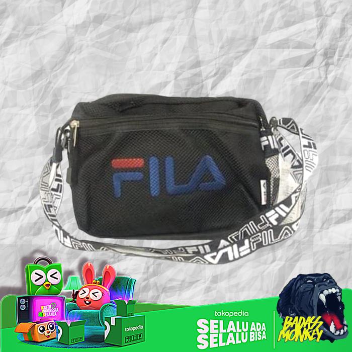 Gambar FILA MESH SHOULDER BAG - Hitam dari BADASS MONKEY undefined Tokopedia