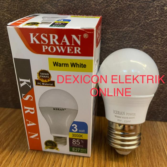 Gambar Bohlam/Power Bulb WARM WHITE/lampu led/lampu led kuning/grosir lampu - 3 WATT dari Dexicon Elektrik Online undefined Tokopedia