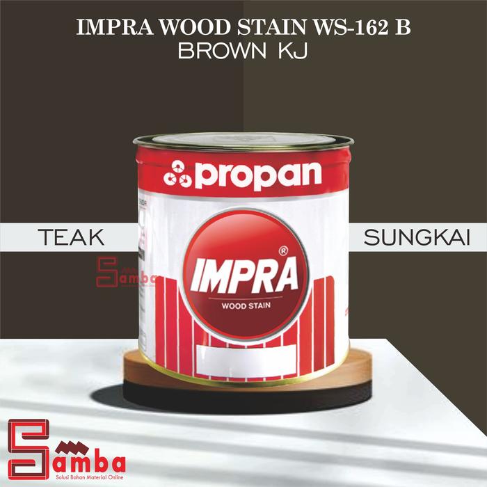 Gambar PROPAN IMPRA WOOD STAIN WS-162 B WARNA TUA / 5 LITER - BROWN KJ dari SAMBA undefined Tokopedia