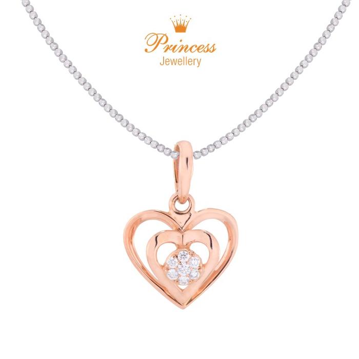 Gambar Liontin Love Berlian PPD588669 Princess Jewellery - Rose Gold dari Princess Jewellery Online undefined Tokopedia