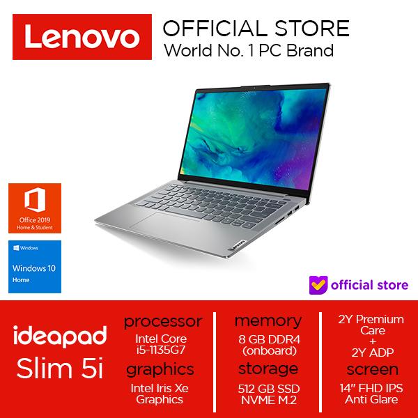 Gambar Lenovo IdeaPad 5 14ITL05 Core i5-1135G7 8GB 512 SSD Win10+OHS - Platinum Grey dari Lenovo Official undefined Tokopedia