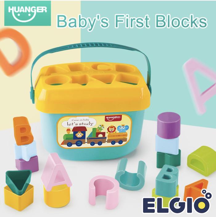 Gambar Mainan Bayi Huanger Baby's First Blocks Mainan Edukasi Bayi dari ELGIO TOYS undefined Tokopedia