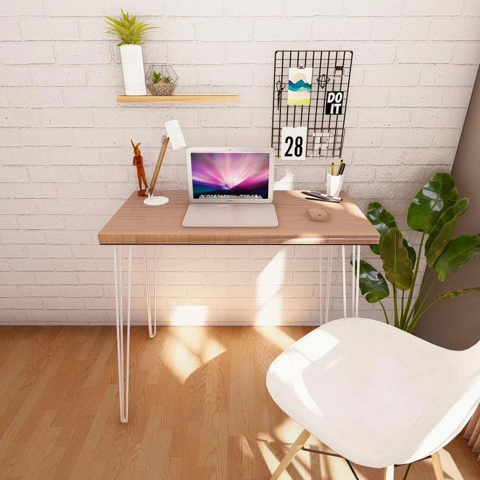 Gambar Meja Kerja Minimalis - Putih dari furniture comeworks official undefined Tokopedia