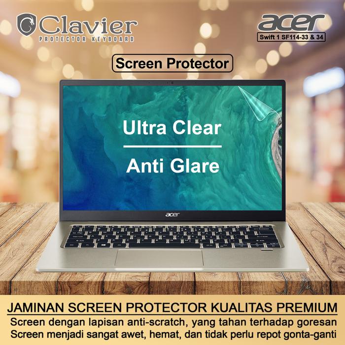 Gambar Screen Protector Anti Gores Acer Swift 1 Fresh SF114-34-P2VU P3ZB Doff - SCREEN GLARE dari Clavier Care undefined Tokopedia