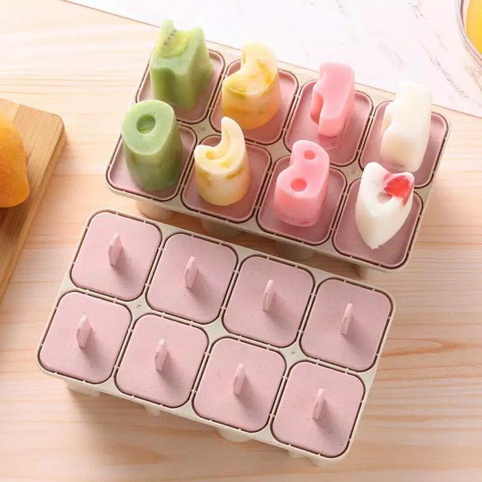 Gambar Cetakan Es Krim 8 Slot Tangkai Lucu Bentuk huruf - Merah Muda dari Beng Craft undefined Tokopedia