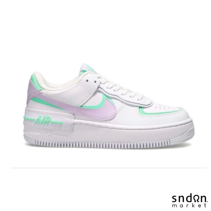 HOT Air Force Shadow Purple And Green NIKE Air Force Shadow