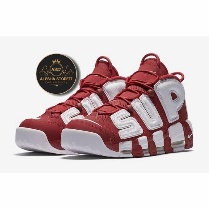 supreme x nike air more uptempo red