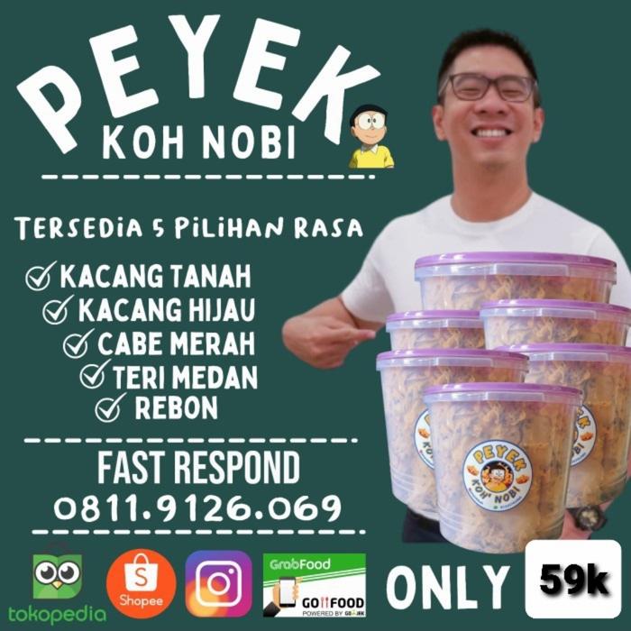 Jual Peyek Koh Nobi Kacang Hijau Jakarta Selatan Peyek Koh Nobi Tokopedia
