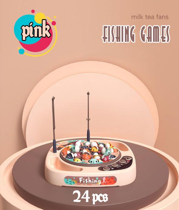 Gambar Mainan Anak Fishing Games Pancing ikan musik 45pcs impor - Pink, 24 pcs dari mini shop 2019 undefined Tokopedia