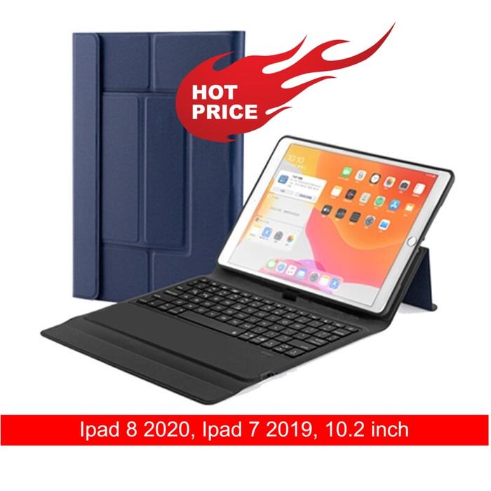 Jual Case Ipad 8 Gen 7 10.2 inch 2019 2020 Casing Keyboard LED Backlit ...
