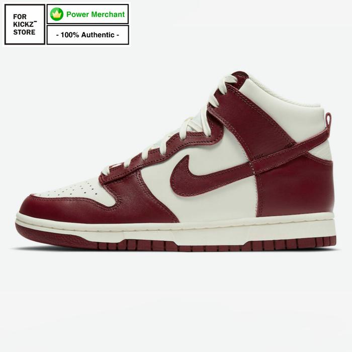 Jual NIKE DUNK RETRO HIGH SAIL TEAM RED PALE IVORY Kota