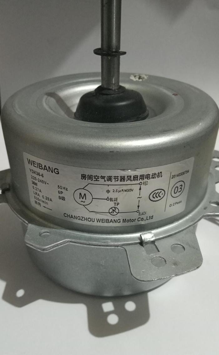 Jual Motor Fan Outdoor AC 2PK YDK366 36W 220240VAC CW Kab. Bekasi