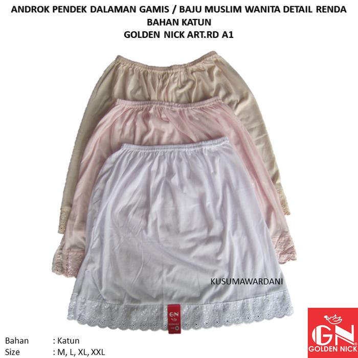 Gambar Yutind - GN art.RD A1 | Androk Pendek Dalaman Rok Baju Gamis Wanita dari Kusuma Wardani undefined Tokopedia