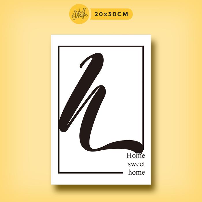 Gambar Pajangan dinding Wall decor omages 20x30cm Hiasan Ruangan home sweet - SAN294 dari Omages Store undefined Tokopedia