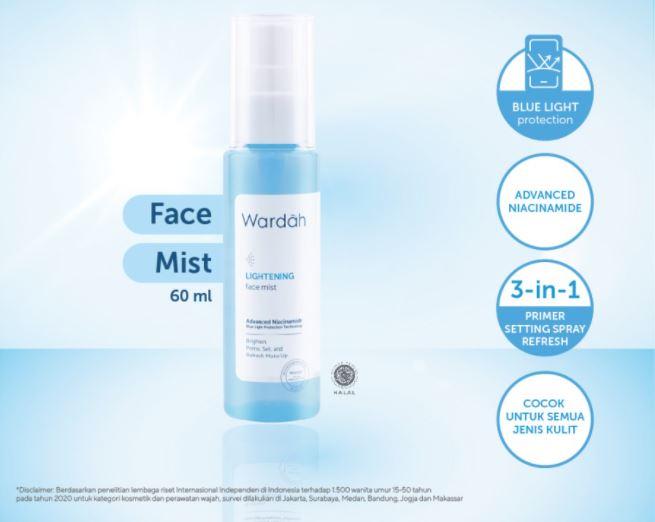 Gambar Wardah Lightening Face Mist 60ml dari Yuri Cosmetics Pasar Atum Lantai 1 Tahap V No 1030-1032 Sby undefined Tokopedia