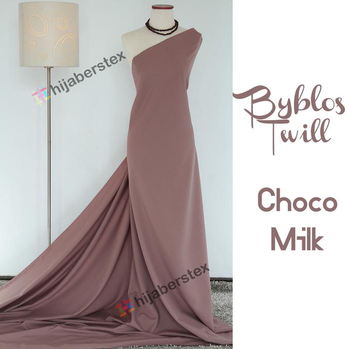 Gambar HijabersTex 1/2 Meter Kain BYBLOS TWILL - Choco Milk dari HijabersTex undefined Tokopedia