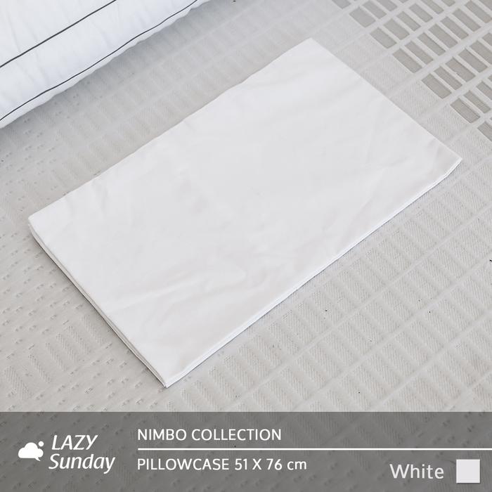 Gambar Sarung Bantal / Sarung Guling - Nimbo Collection - LAZY Sunday - White, Sarung Bantal dari LAZY Sunday Store undefined Tokopedia