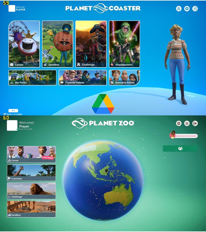 Gambar PC Games 2 in 1 Planet Zoo v Planet Coaster Complete Edition dari Honky Tonk undefined Tokopedia