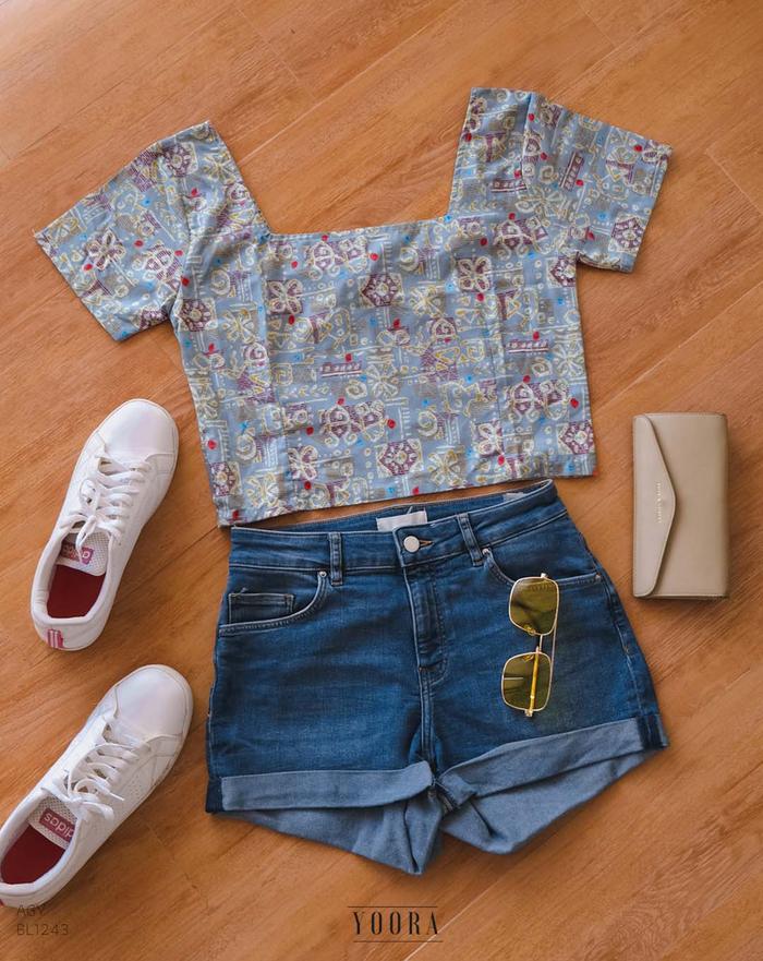 Gambar MyYoora Bae Korean Sabrina Top Blouse Atasan Wanita BL1243 Katun Nyaman Kancing Basic Casual Panjang Ladies - ABSTRACT GREY, All Size dari MyYoora Shop undefined Tokopedia