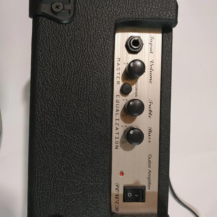 Gambar Ampli Gitar 2 input ALMUS mini free kabel aux sdh ada distorsi &clean - 1 input, Bonus kabel aux dari Mubarok Jaya Shop1 undefined Tokopedia