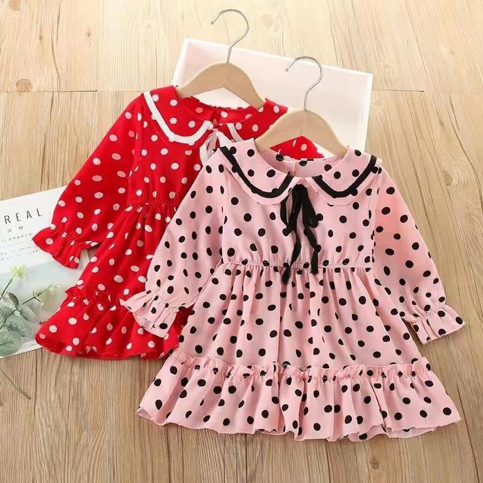 3 pcs baju atasan anak perempuan usia 1 tahun 2 tahun warna dan motif random
