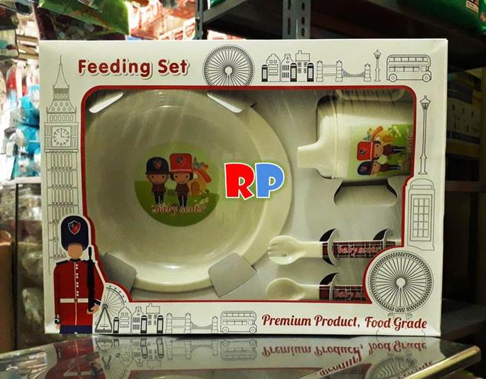 Gambar PERLENGKAPAN MAKAN BAYI BABY SCOTS PLATINUM FEEDING SET TYPE 03 dari Rumah Popok Depok undefined Tokopedia