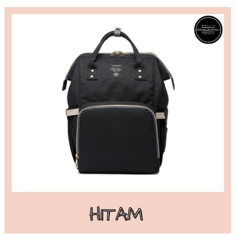 Gambar Tas Ransel Diaper Bag Bayi Baby Korea Kekinian Wanita Perempuan - Hitam dari Ranselbagpack undefined Tokopedia