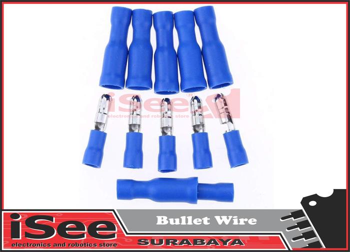 Gambar Bullet Quick Wire Terminal Plug Cucuk Kabel Cable Crimp instan - Biru dari iSeeRobot undefined Tokopedia
