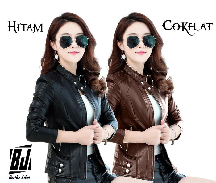 Jual Jaket Wanita Semi Kulit - Hass Style Korea - Semi Formal 