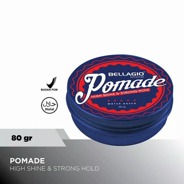 Gambar Bellagio Pomade 80g - Shine & Strong dari Lyvs undefined Tokopedia