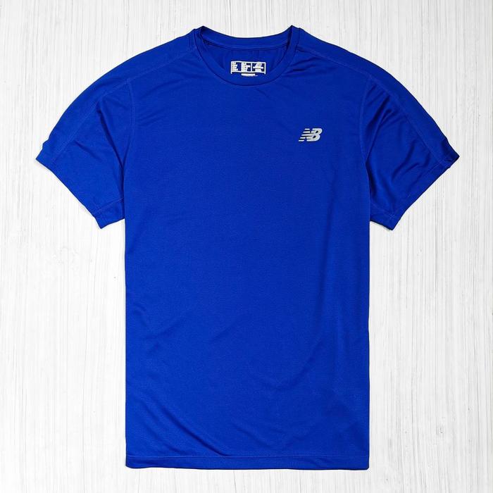 Gambar kaos dry fit pria running new balance original bukan nike adidas - Biru, M dari OmUdin_NEW undefined Tokopedia