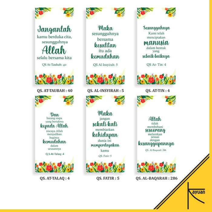 Gambar Hiasan Dinding Motivasi Islam Pajangan Bunga Home Decor Scandinavian - WD Q.ISLAM 2 dari Kayuan Indonesia undefined Tokopedia
